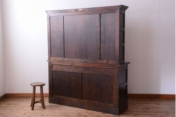 中古　美品　松本民芸家具　F型食器棚(カップボード)(定価73万6千円)