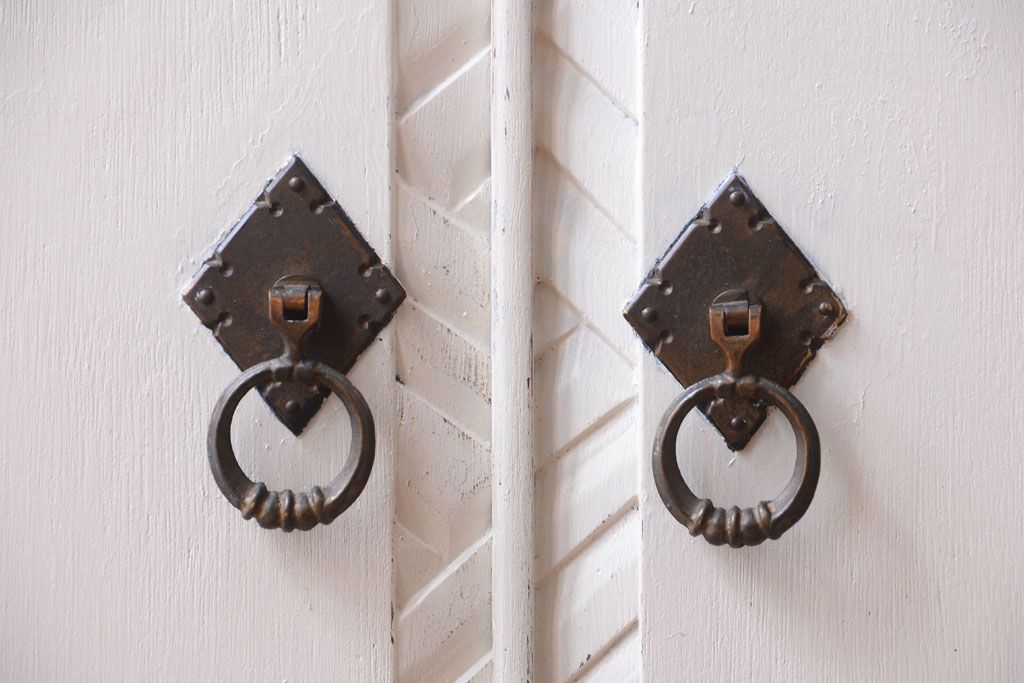 アンティーク家具　アンティークペイント　おしゃれな本箱(ブックケース)