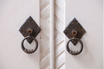 アンティーク家具　アンティークペイント　おしゃれな本箱(ブックケース)