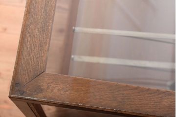 レトロ家具　Rガラス!昭和レトロな脚付きガラスケース