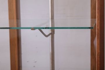 レトロ家具　Rガラス!昭和レトロな脚付きガラスケース