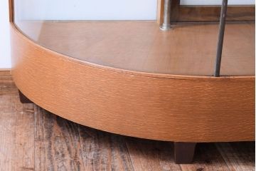 レトロ家具　Rガラス!昭和レトロな脚付きガラスケース