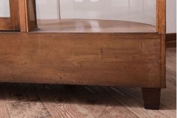 レトロ家具　Rガラス!昭和レトロな脚付きガラスケース