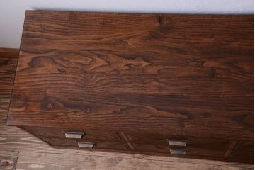 アンティーク家具　大正〜昭和　前面欅材　上質なローボード(ローチェスト)