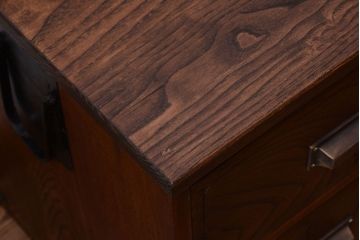 アンティーク家具　大正〜昭和　前面欅材　上質なローボード(ローチェスト)