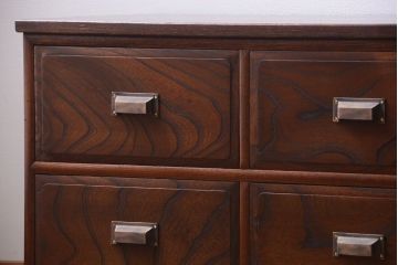 アンティーク家具　大正〜昭和　前面欅材　上質なローボード(ローチェスト)