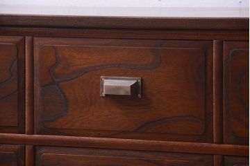 アンティーク家具　大正〜昭和　前面欅材　上質なローボード(ローチェスト)