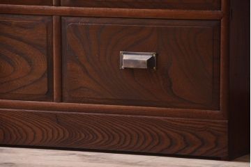 アンティーク家具　大正〜昭和　前面欅材　上質なローボード(ローチェスト)