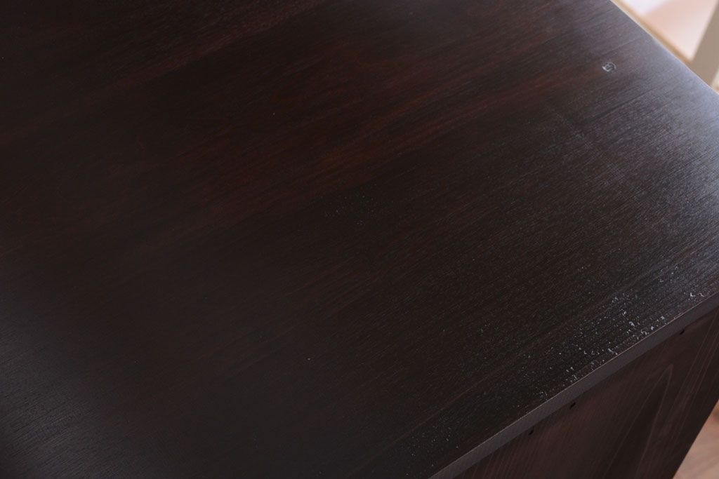 アンティーク家具　古民具・骨董　明治〜大正期　大ぶりでモダンなガラス戸収納棚