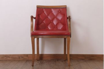 ヴィンテージ家具　イギリスビンテージ　ビーチ材製アームチェア(2)