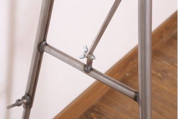 ラフジュ工房オリジナル　鉄脚　ナラ材製折りたたみテーブル(作業台)