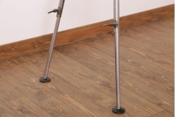 ラフジュ工房オリジナル　鉄脚　ウォールナット材製折りたたみテーブル(作業台)