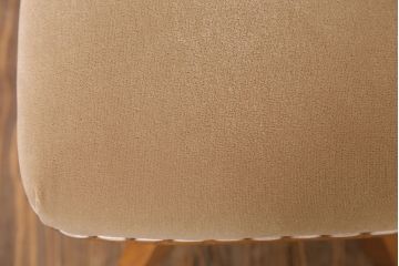 レトロ家具　ブナ材製!クッション座面　レトロな背もたれ付回転イス