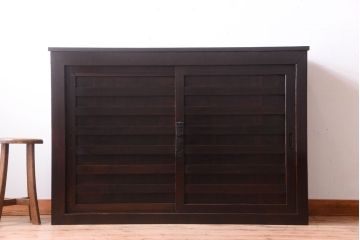 アンティーク家具　アンティーク　四尺　和モダンな収納箪笥サイドボード(水屋箪笥)