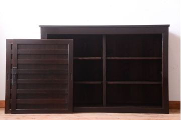 アンティーク家具　アンティーク　四尺　和モダンな収納箪笥サイドボード(水屋箪笥)