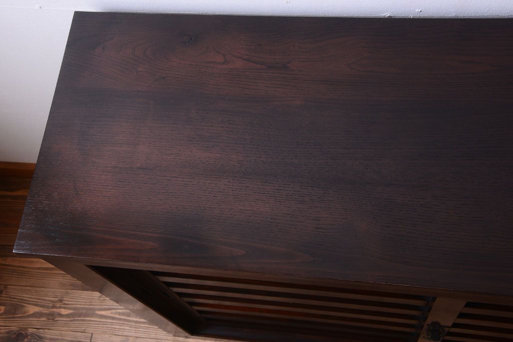 アンティーク家具　アンティーク　四尺　和モダンな収納箪笥サイドボード(水屋箪笥)