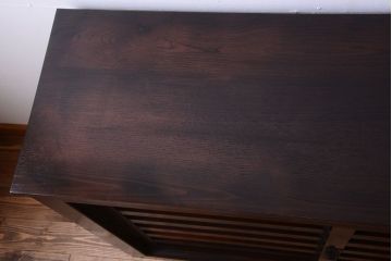 アンティーク家具　アンティーク　四尺　和モダンな収納箪笥サイドボード(水屋箪笥)