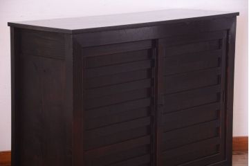 アンティーク家具　アンティーク　四尺　和モダンな収納箪笥サイドボード(水屋箪笥)