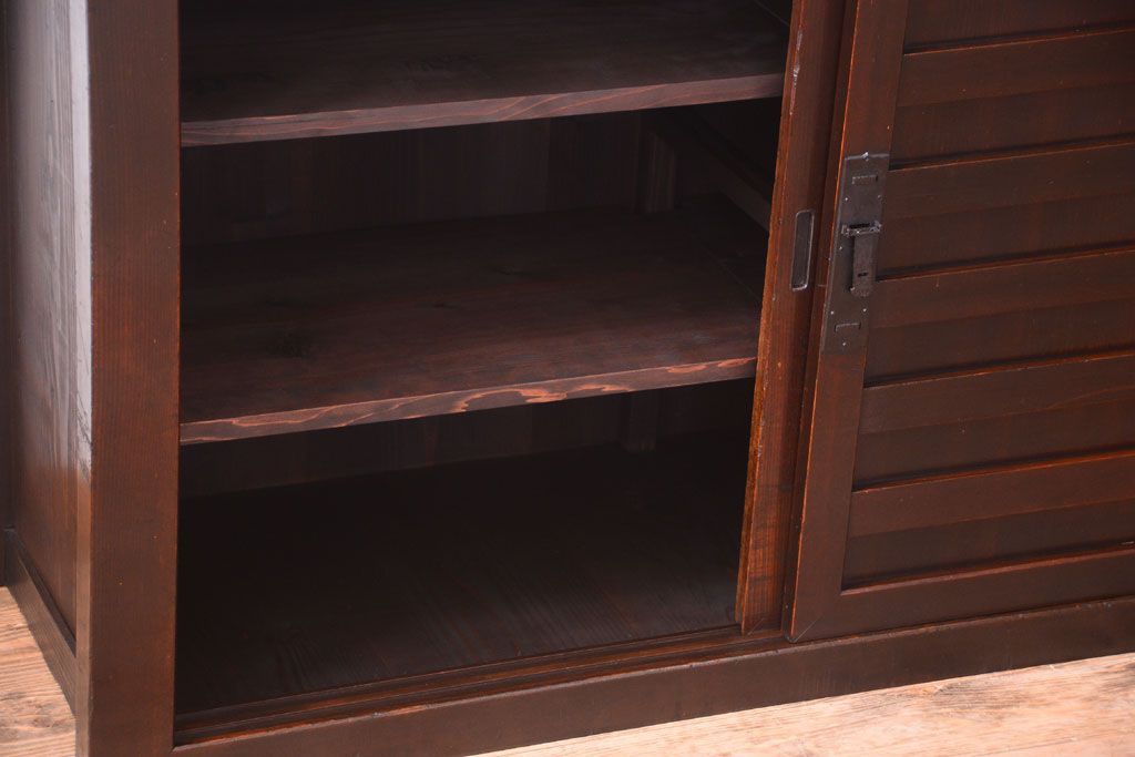 アンティーク家具　アンティーク　四尺　和モダンな収納箪笥サイドボード(水屋箪笥)