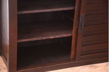 アンティーク家具　アンティーク　四尺　和モダンな収納箪笥サイドボード(水屋箪笥)