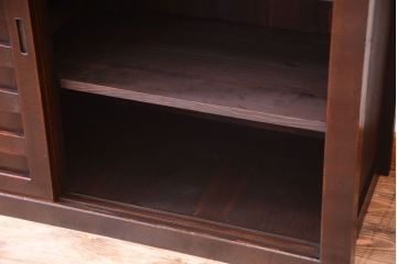 アンティーク家具　アンティーク　四尺　和モダンな収納箪笥サイドボード(水屋箪笥)