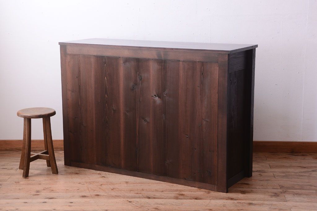 アンティーク家具　アンティーク　四尺　和モダンな収納箪笥サイドボード(水屋箪笥)