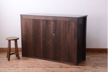 アンティーク家具　アンティーク　四尺　和モダンな収納箪笥サイドボード(水屋箪笥)