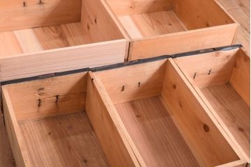 丸金具付き　リメイク品　アンティークのペイントサイドテーブル