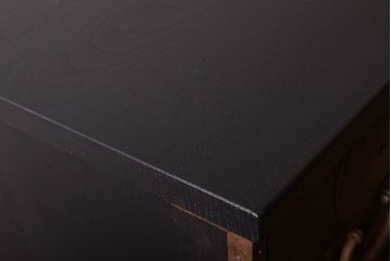 丸金具付き　リメイク品　アンティークのペイントサイドテーブル