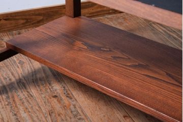 丸金具付き　リメイク品　アンティークのペイントサイドテーブル