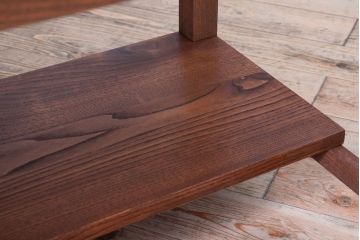 丸金具付き　リメイク品　アンティークのペイントサイドテーブル