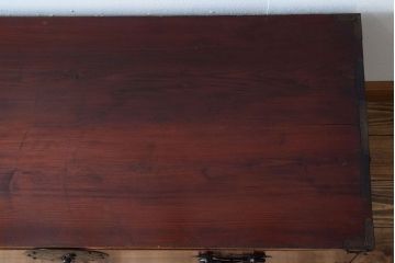 アンティーク家具　古民具・骨董　前面欅材　共縁　上品なアンティーク米沢箪笥