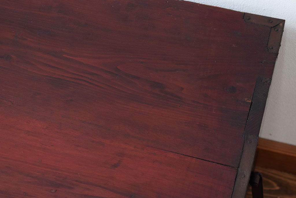 アンティーク家具　古民具・骨董　前面欅材　共縁　上品なアンティーク米沢箪笥