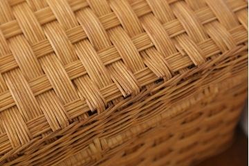 アンティーク雑貨　和製アンティーク　収納に便利なかわいいバスケット(かご・トランク)