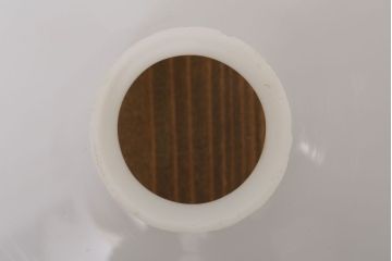 アンティーク　白いガラス製!平笠のレトロな天井照明2つセット