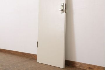 ガラスのドアノブ!銀モールガラス入りのレトロなアンティークドア(2)