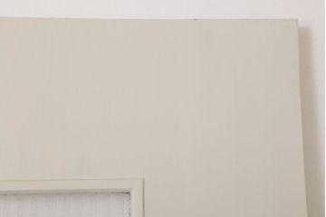 ガラスのドアノブ!銀モールガラス入りのレトロなアンティークドア(2)