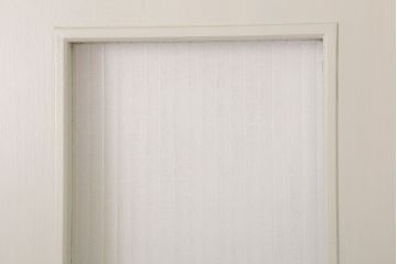 ガラスのドアノブ!銀モールガラス入りのレトロなアンティークドア(2)