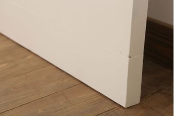 ガラスのドアノブ!銀モールガラス入りのレトロなアンティークドア(2)