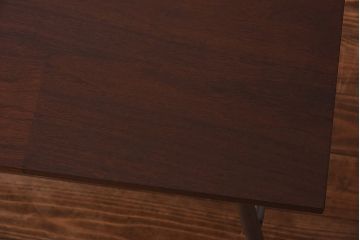 ラフジュ工房オリジナル　鉄脚　ウォールナット材製折りたたみテーブル(作業台)(2)