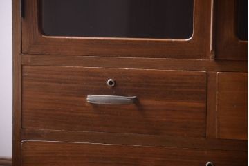 レトロ家具　昭和レトロなアンティーク本箱(ブックケース)