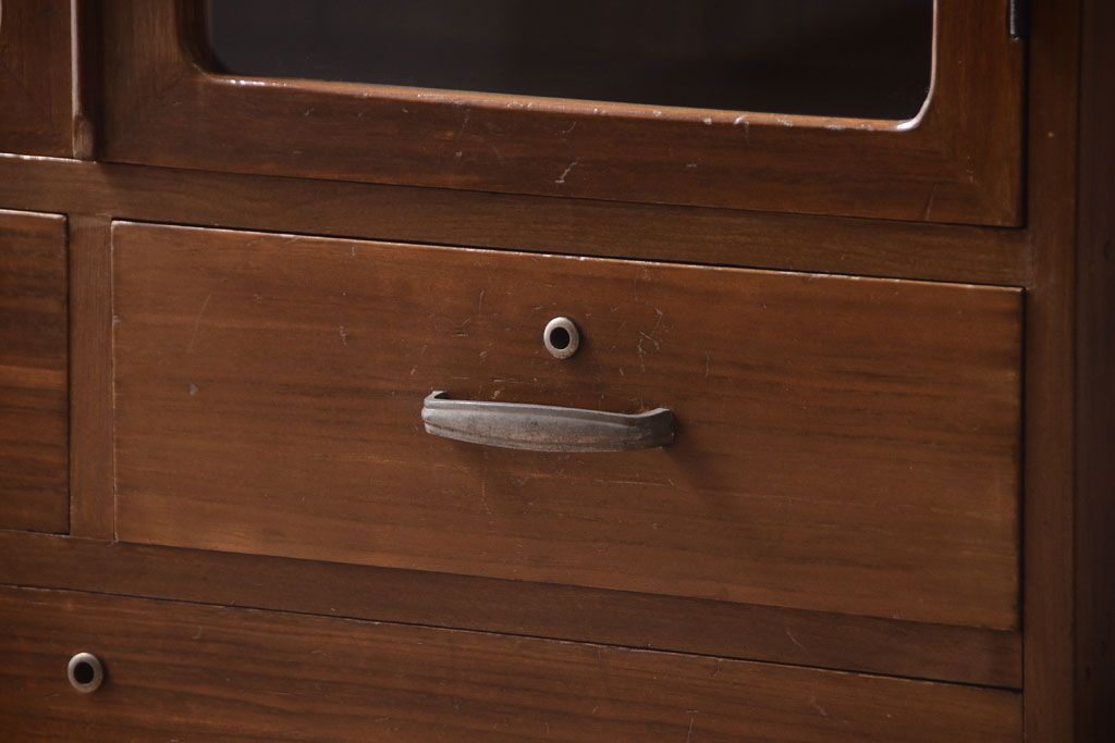 レトロ家具　昭和レトロなアンティーク本箱(ブックケース)