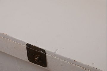 アンティーク家具　アイボリーペイント!小ぶりなアンティークライティングビューロー(机)