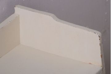 アンティーク家具　アイボリーペイント!小ぶりなアンティークライティングビューロー(机)