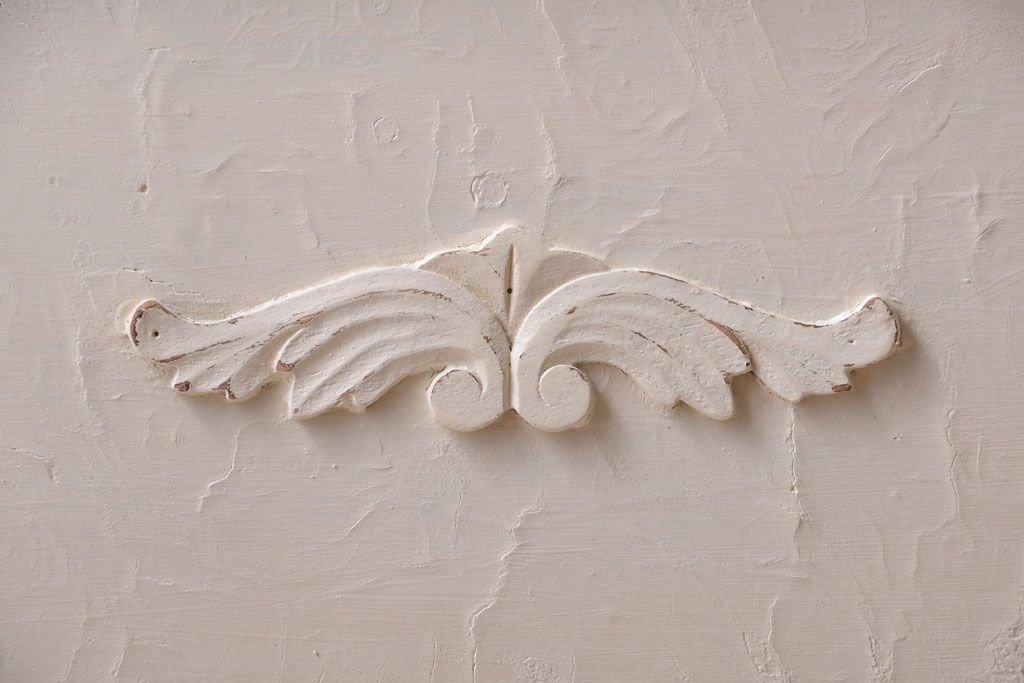 アンティーク家具　アイボリーペイント!小ぶりなアンティークライティングビューロー(机)