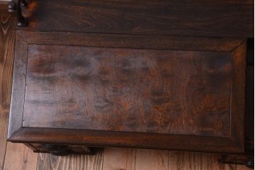 アンティーク家具　古い栓材　上質な意匠のアンティーク簿記机(ライティングビューロー)