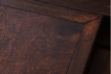 アンティーク家具　古い栓材　上質な意匠のアンティーク簿記机(ライティングビューロー)