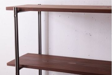 ラフジュオリジナル　薄型アイアンラック【大】(飾り棚)