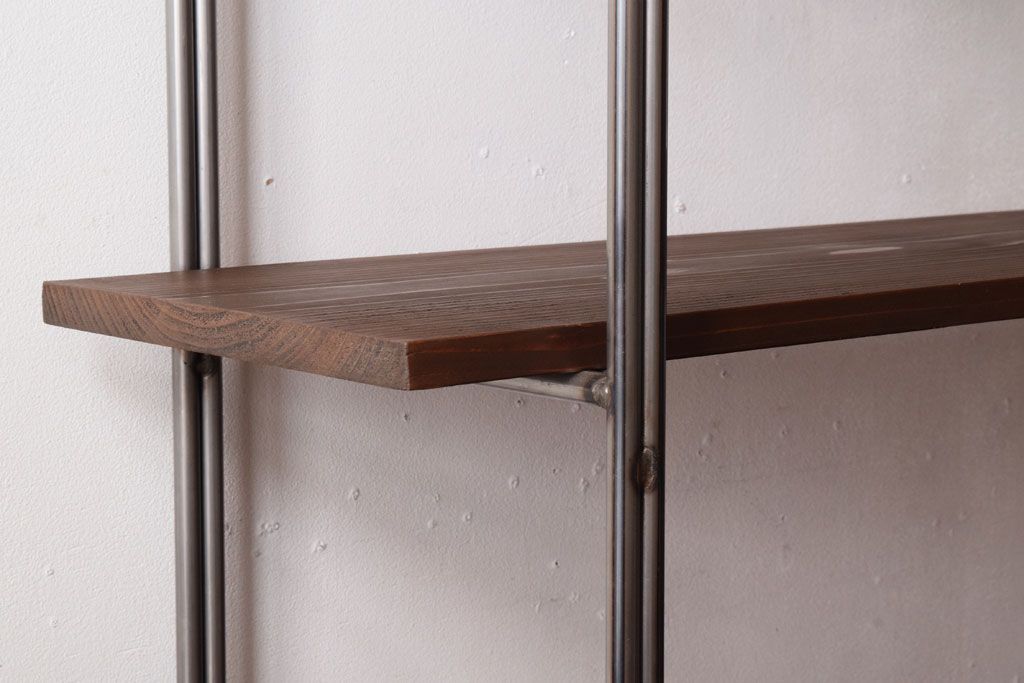 ラフジュオリジナル　薄型アイアンラック【大】(飾り棚)