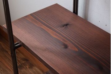 ラフジュオリジナル　薄型アイアンラック【大】(飾り棚)